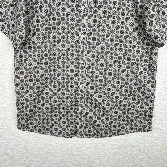 Gibson Trading Co Men’s XL Paisley Geo Print Retro Boho Button Up Shirt NWOT - Picture 4 of 11